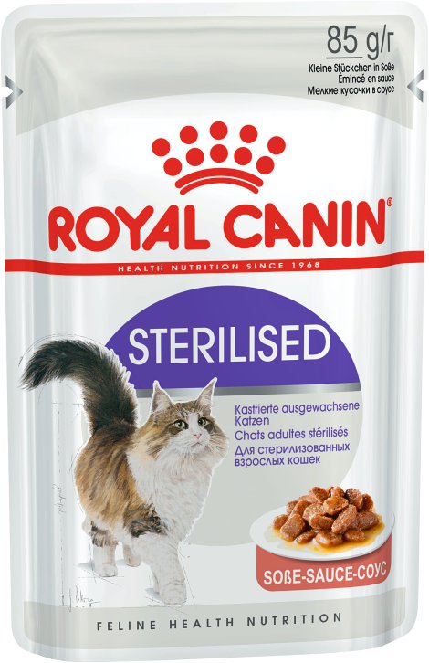 ROYAL CANIN Katzennassfutter Sterilised Soße 85 g