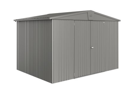BIOHORT Gerätehaus Europa 5, 316x228x209 cm, Quarzgrau-Metallic