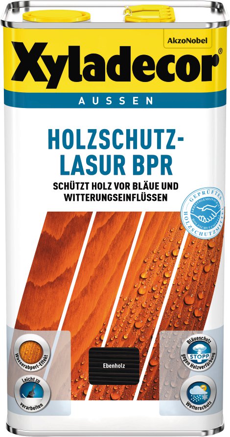 XYLADECOR Holzschutzlasur BPR Ebenholz 5 l