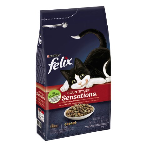 FELIX® Katzennahrung Meaty Sensations Rind 4 kg