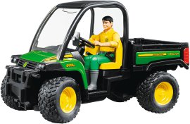 BRUDER  John Deere Gator 855D mit Fahrer