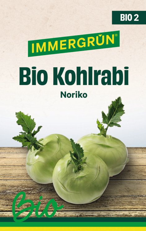 IMMERGRÜN Tütensamen BIO Kohlrabi Noriko
