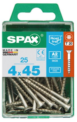 SPAX Schraube A2 TRX 4,0x45 M 25 Stk.