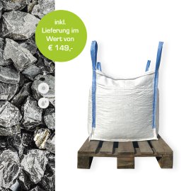 Min2C Bruchsteine schwarz-anthrazit 50-100mm 500kg Big Bag