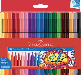 FABER CASTELL Faserschreiberetui 20 Stk.