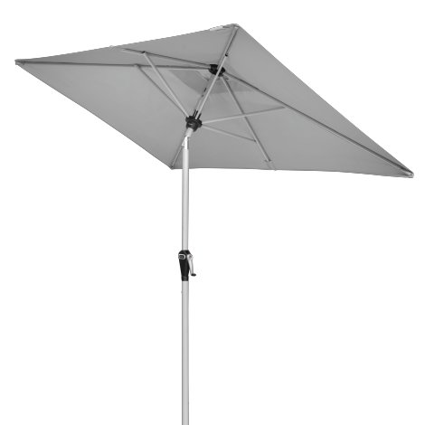 DOPPLER Kurbelschirm Active Auto Tilt Ø 210x140 cm Hellgrau