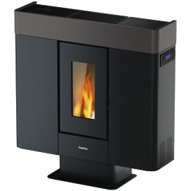 FREEPOINT Pelletofen Moon (Verkleidung: Titanium) 10 kW