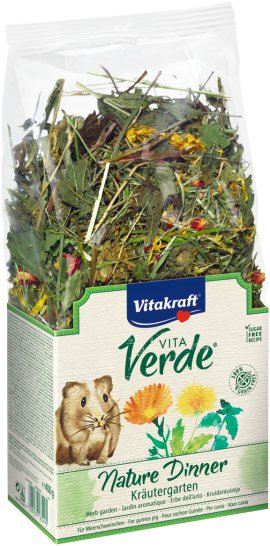 VITAKRAFT Vita Verde Nature Dinner Kräutergarten für Meerschweinchen 400 g