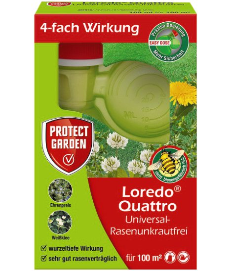 PROTECT GARDEN Loredo Quattro Universal-Rasenunkrautfrei 100 ml