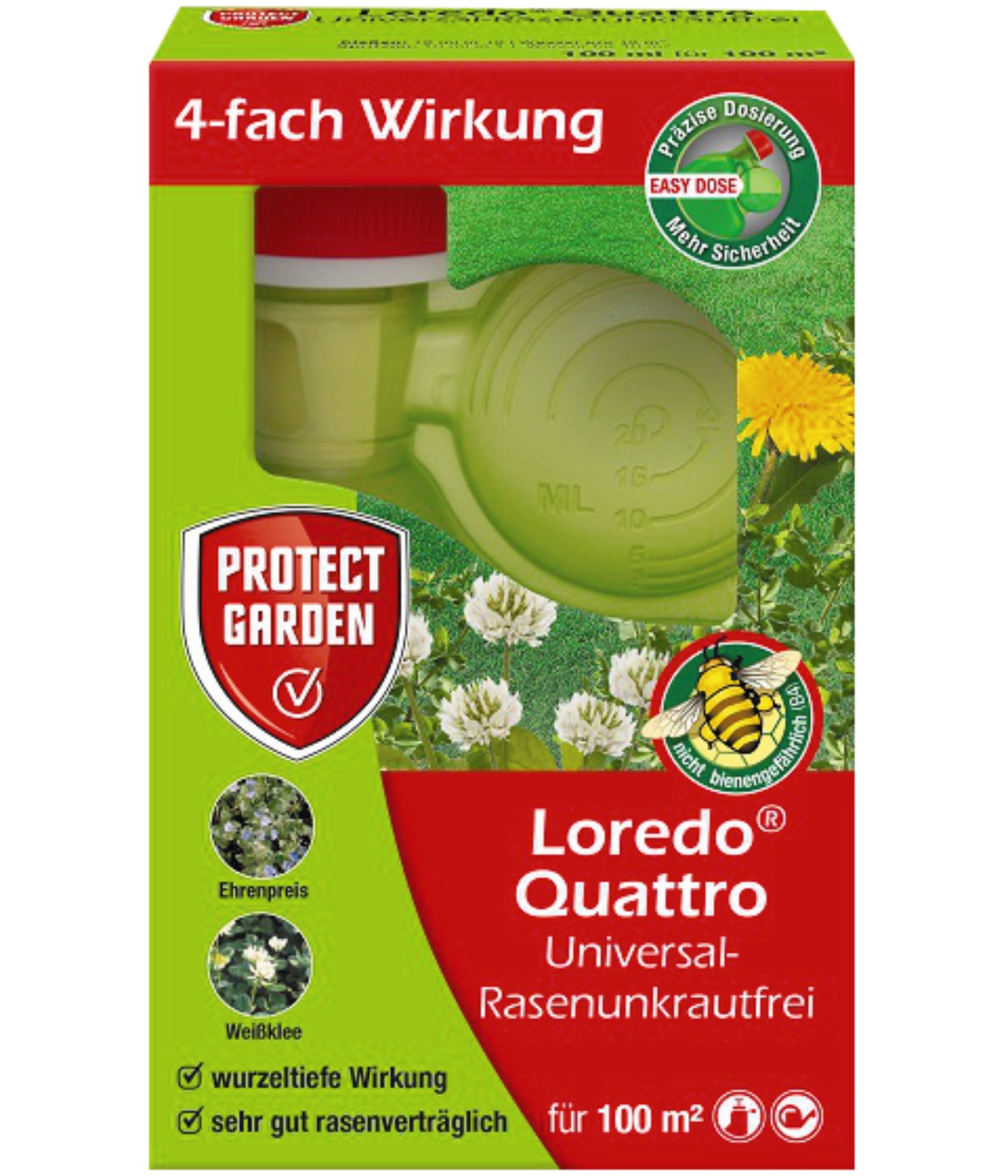 Loredo Quattro Universal-Rasenunkrautfrei 100 ml