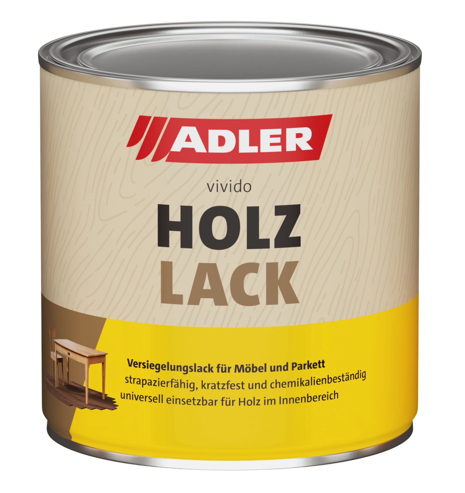ADLER Möbel- & Parkettholzlack halbmatt 375 ml