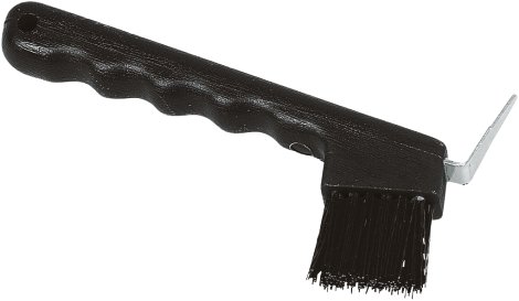 Hufauskratzer mit Bürste, schwarz