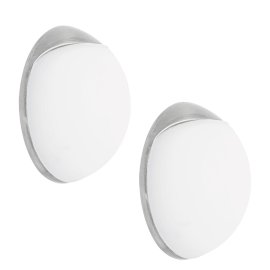 WAGNER Wandtürstopper Screw or Glue Wall Weiß 20x8 mm 2 Stk.