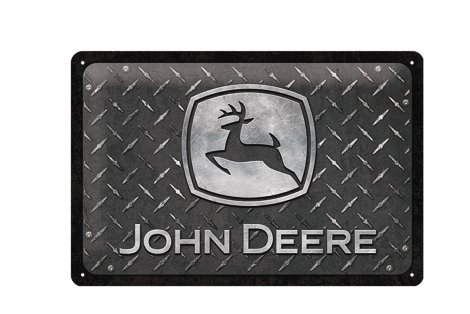 John Deere Blechschild Diamond Plate