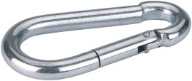 Karabinerhaken 5 mm, 6 Stk.