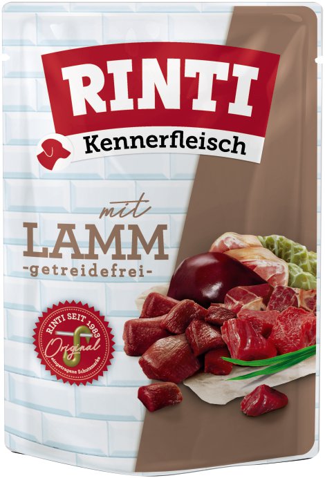 RINTI Hundenassfutter Kennerfleisch Lamm 800 g