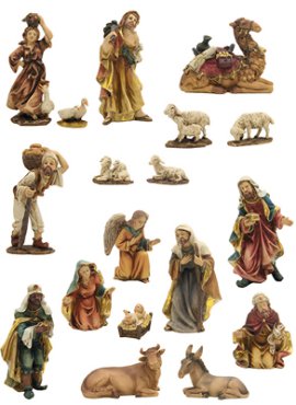 Krippenfigur 11 cm 18-tlg.