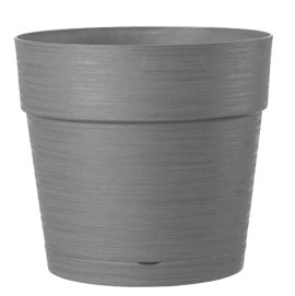 DEROMA Pflanztopf Vaso Save Rund Aschgrau 25 cm
