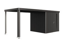 BIOHORT Seitendach 2A-2D für Gerätehaus Neo, dunkelgrau-metallic