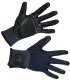 Putz- und Massagehandschuh Schwarz/Blau S