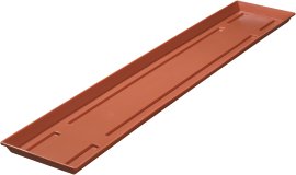 GELI Untersetzer Blumenkasten breit Terrakotta 100 cm