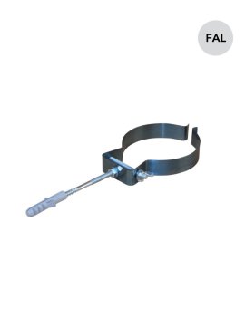 BERTRAMS Rohrhalter für 0,6 mm Ofenrohre Schwarz ø 100-130 mm