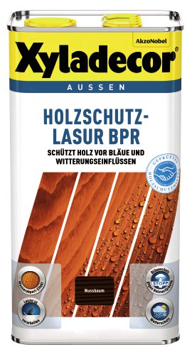 XYLADECOR Holzschutz-Lasur BPR Nussbaum 5 l