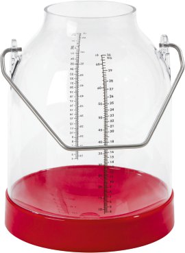 Melkeimer Kunststoff, rot