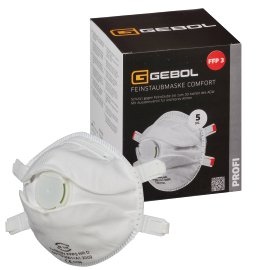 GEBOL Feinstaubmaske FFP3 Comfort mit Ventil