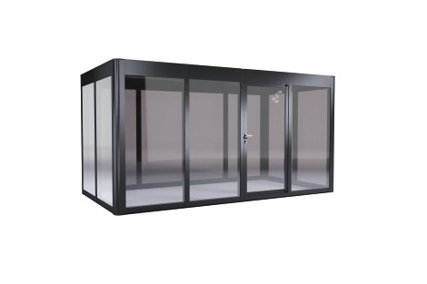 SUNELEMENTS Gewächshaus Sungarden Modern 4.2 Anthrazit Metallic 6 mm