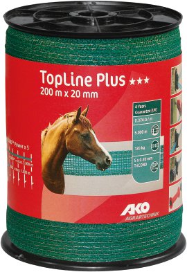 AKO Band TopLine Plus 200 m x 20 mm, grün