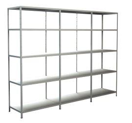 SCHULTE REGALWELT Grund Anbauregal 15 Böden Weiß