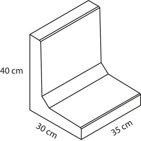 EBENSEER L-Winkelsteine Naturgrau 30x35x40 cm (LxBxH)