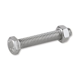 SUKI Sechskantschraube verzinkt 8.8 Vollgewinde DIN 933 M8x30 mm 4 Stk.