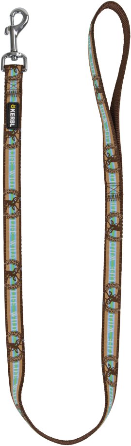 Leine Wild Life, braun/türkis