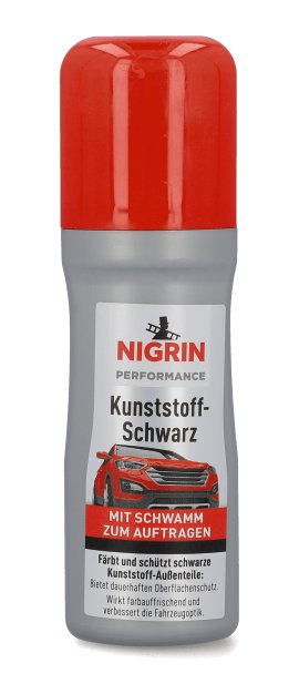 NIGRIN Performance Kunststoff Schwarz 75 ml