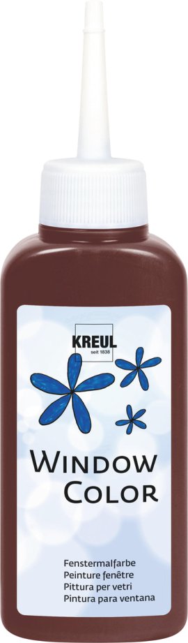 KREUL Fenstermalfarbe Rehbraun 80 ml