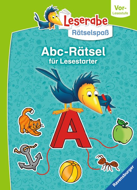 RAVENSBURGER Buch Leserabe Rätselspaß ABC-Rätsel für Lesestarter