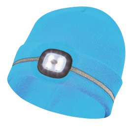 HAUBE LED_KIND_+REFLEKT-STREIFEN_PINK