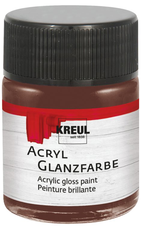 KREUL Acryl Glanzlack Dunkelbraun 50 ml