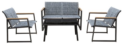 KENT LIVING Sitzgruppen-Set Porto 4-tlg.