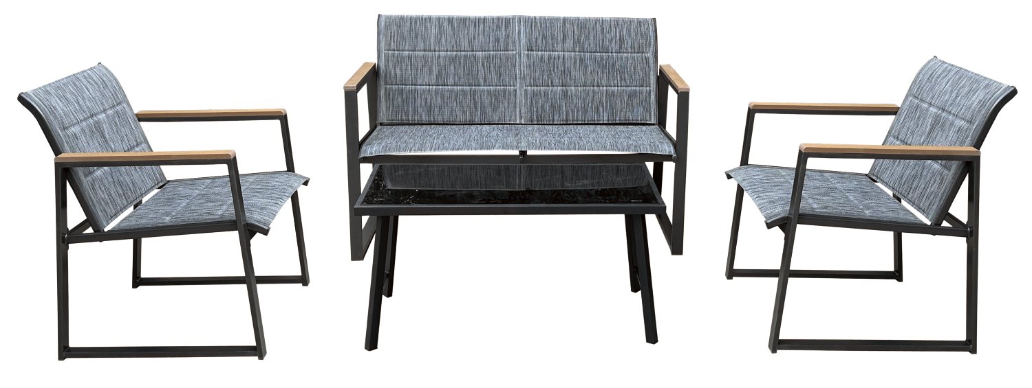 KENT LIVING Sitzgruppen-Set Porto 4-tlg.