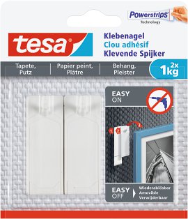 TESA Klebenagel für Tapete & Putz 2 Stk.