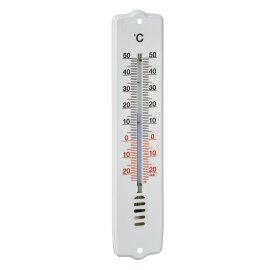 Thermometer aus Kunststoff Weiß 21 cm