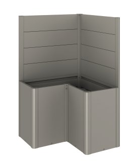 BIOHORT Sichtschutz für Belvedere L-F O A-GL, quarzgrau-metallic