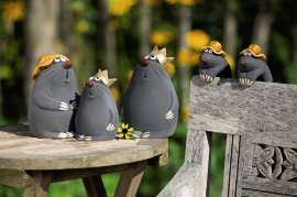 Topfhänger Maulwurf Hut