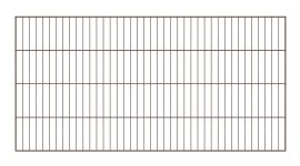 ALBERTS Einstabgitter Garden Anthrazit 2x1 m