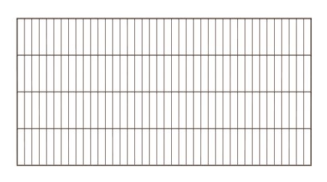 ALBERTS Einstabgitter Garden Anthrazit 2x1 m
