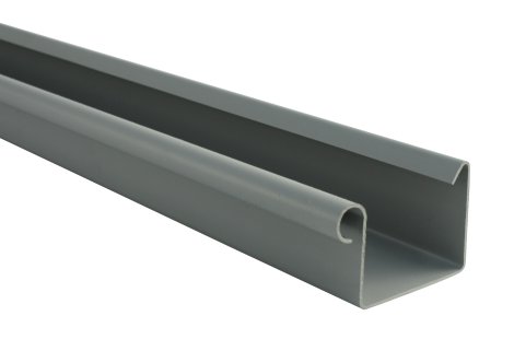 Kastenrinne aus Kunststoff Grau 1 m RG 70