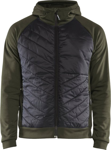 BLÅKLÄDER Sweater Hybrid dunkeloliv/schwarz 4 XL